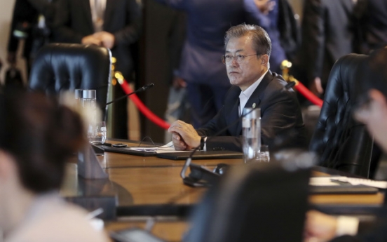 Moon calls for IMF efforts to prevent financial crisis