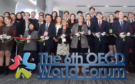 OECD forum on well-being closes, adopts Incheon Declaration