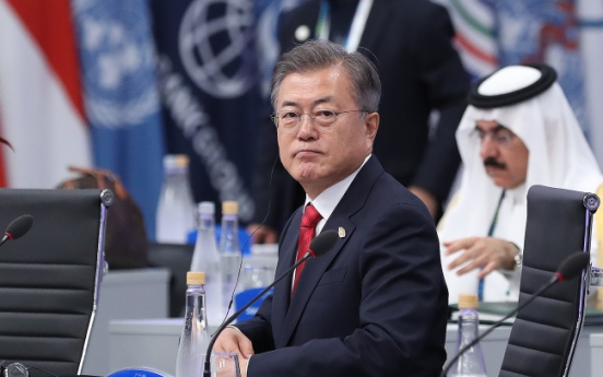 Moon calls for world support for nuclear-free Korea at G-20 summit