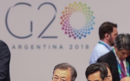 Moon urges immediate action by G-20 leaders to address climate change