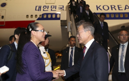 S. Korean president arrives in New Zealand on state visit