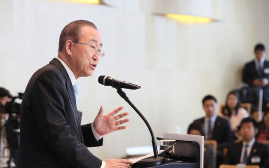 Ban Ki-moon urges N. Korea to take denuclearization steps