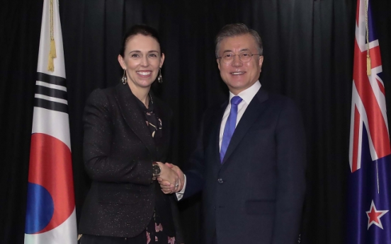 Leaders of Korea, New Zealand agree to boost cooperation, economic ties