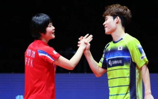 Unified Korean ping pong team takes silver at major event in S. Korea
