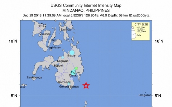 6.9-magnitude quake hits Philippines triggering small tsunami