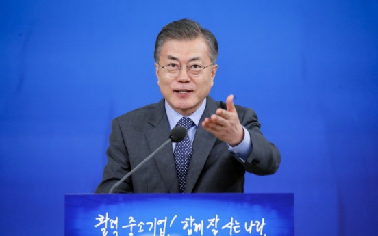 Moon to hold second meeting with corporate community