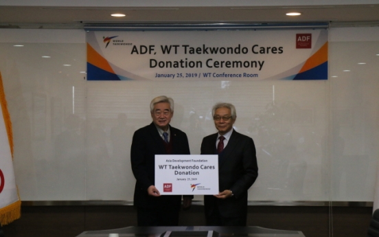 Donation delivered to WT for taekwondo education for underprivileged