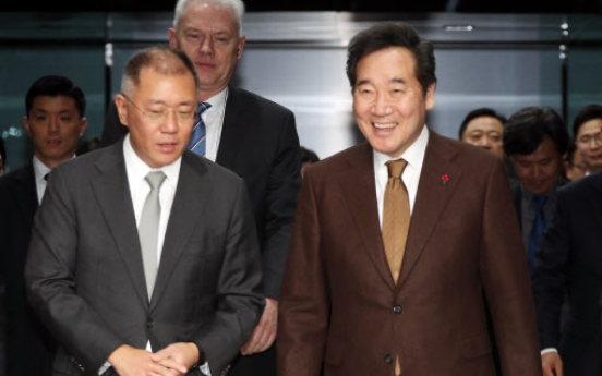 Prime minister hopes Hyundai Motor will take the lead in next-generation cars