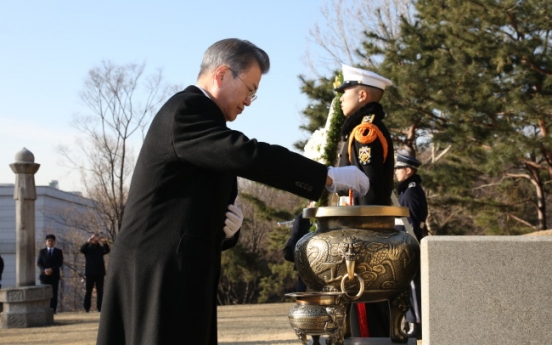 President Moon commemorates late independence fighters