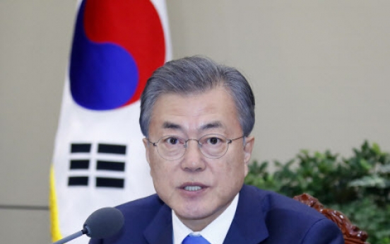 Moon looks to early resumption of US-NK talks