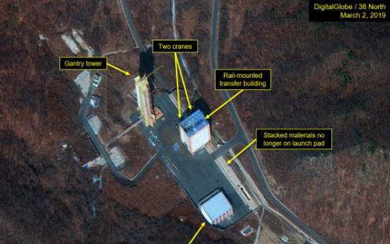 Signs of N. Korea reassembling part of Dongchang-ri missile site