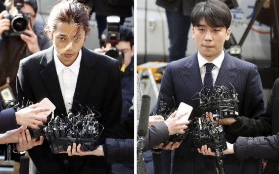 Police question K-pop stars Seungri, Jung Joon-young about sex bribery, illegal sex videos