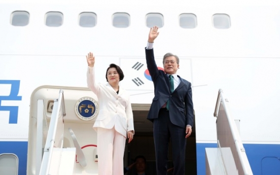 S. Korean president heads home after state visit to Cambodia