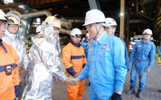 Posco chairman visits plants in Southeast Asia