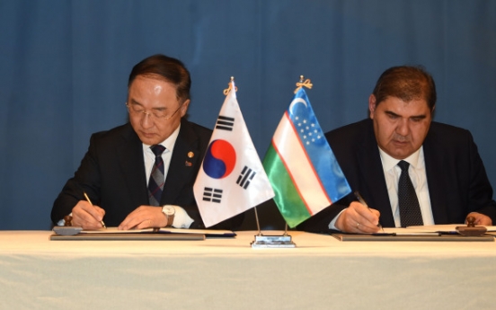 S. Korea to push for joint study with Uzbekistan on free trade deal