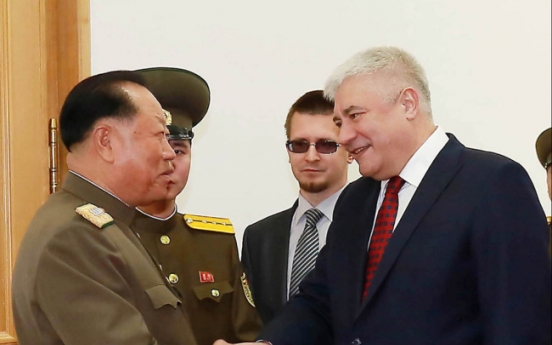 Russian minister visits NK amid speculation Kim may visit Moscow