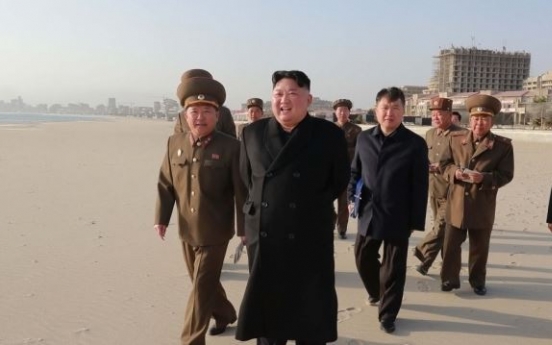 NK leader inspects construction site of key coastal tourist zone