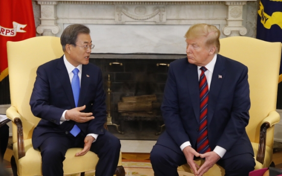 Moon, Trump highlight need for continued talks with N. Korea