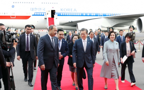 S. Korean president to hold summit with Uzbek president