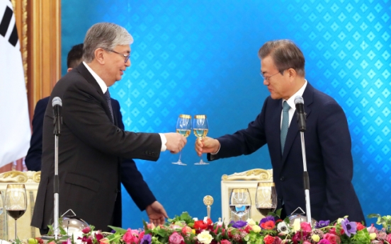 Leaders of S. Korea, Kazakhstan agree to boost ties with ‘fresh’ cooperation