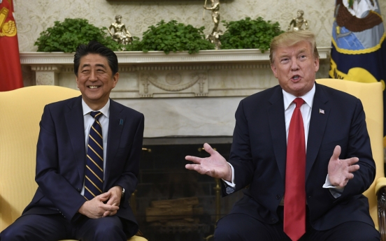 Trump says he spoke to Abe about N. Korea