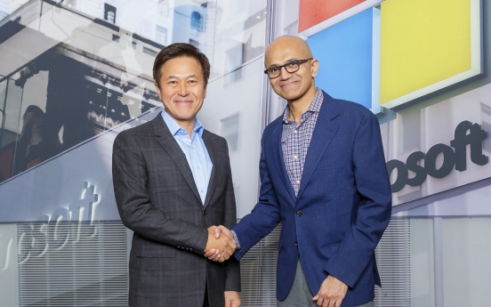 [Photo News] SKT, Microsoft sign MOU on ICT partnership