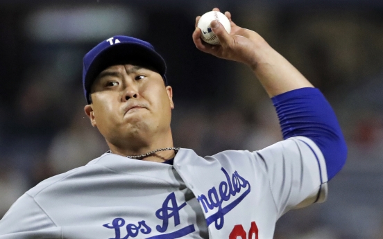 Dodgers' Ryu Hyun-jin wins 7th game of '19, has scoreless streak snapped at 32 innings