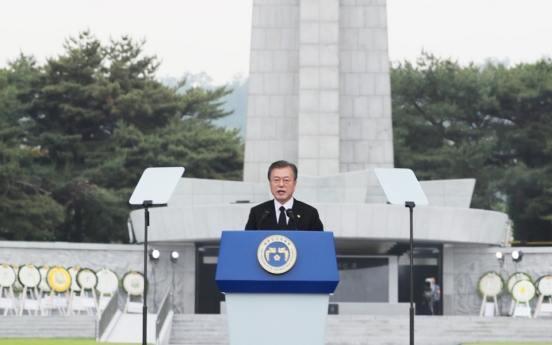 [Newsmaker] Moon urges national unity based on patriotism in Memorial Day speech