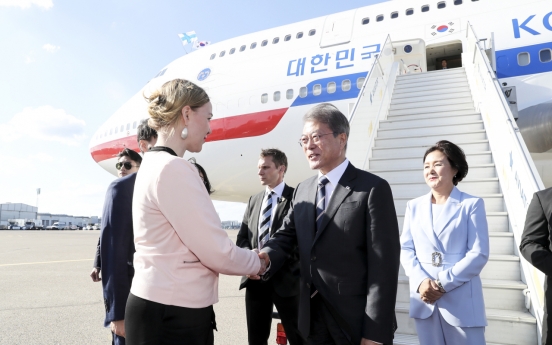 Moon in Finland for talks on peace, innovative growth