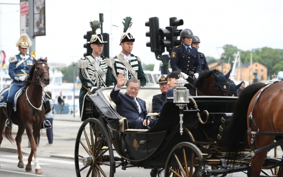 Swedish king: Moon's visit to improve bilateral ties