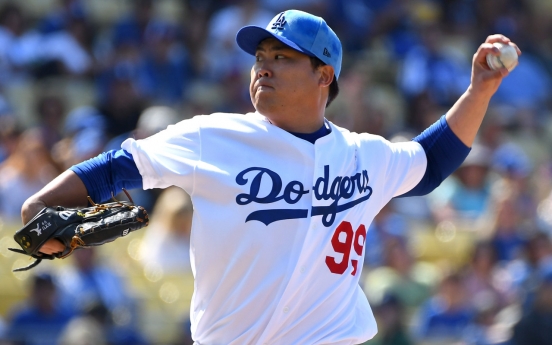 Dodgers' Ryu Hyun-jin settles for 2nd straight no-decision