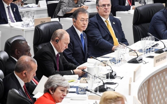 Moon urges G-20's role in resolving global trade row