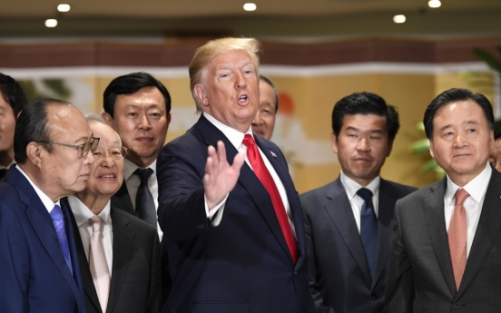 Trump calls on Korean business leaders to invest more in US