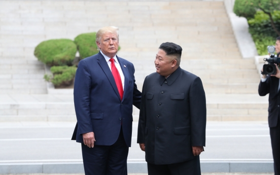 [Photo News] Photo News: Trump meets Kim Jong-un at Panmunjom, inter-Korean border village