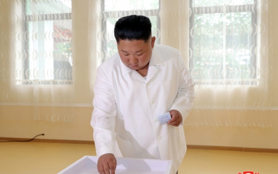 NK leader takes part in nationwide local elections