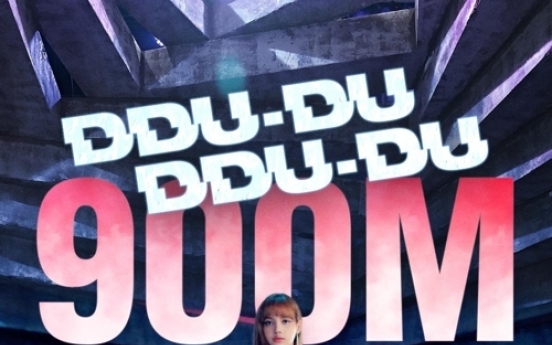 BLACKPINK's 'Ddu-du Ddu-du' gets 1st K-pop group record of 900 m YouTube views