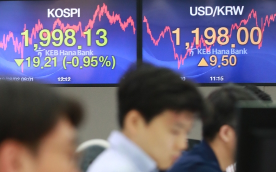 Seoul stocks dip to 7-month low, Korean won sinks amid escalating trade tensions