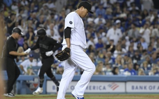 Dodgers' Ryu Hyun-jin roughed up by Yankees, loses 2nd straight game