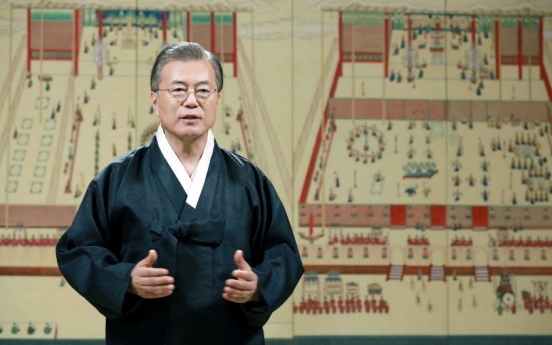 Moon wishes for 'fair country' in Chuseok message