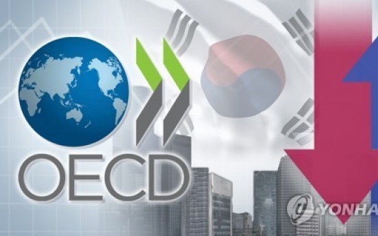 OECD cuts growth outlook for S. Korea to 2.1 percent