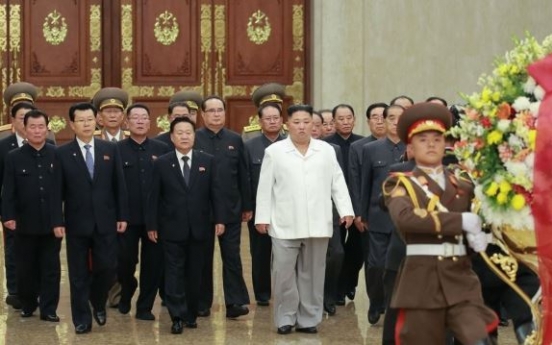 Kim Jong-un visits mausoleum on party anniversary