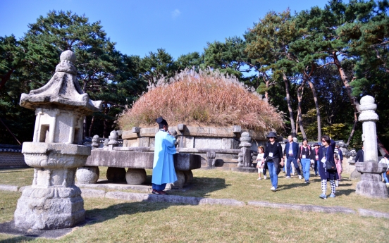 [Eye Plus] Silver grass waving on royal tomb of King Taejo