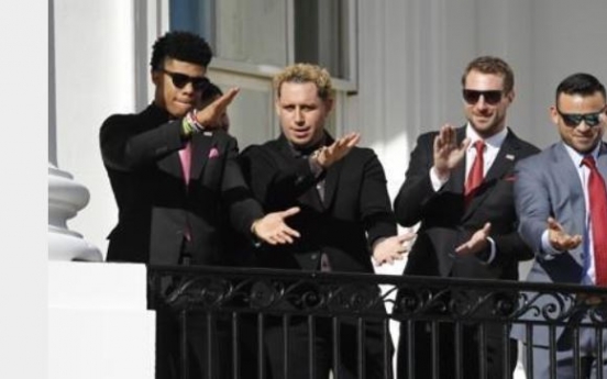 White House welcomes World Series champs to rendition of 'Baby Shark'