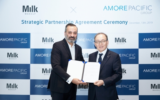 Amorepacific partners with US vegan cosmetics firm Milk Makeup