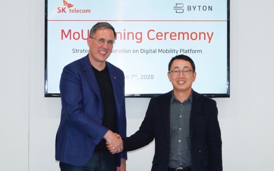 [CES 2020] SK Telecom partners with HK-based EV brand Byton