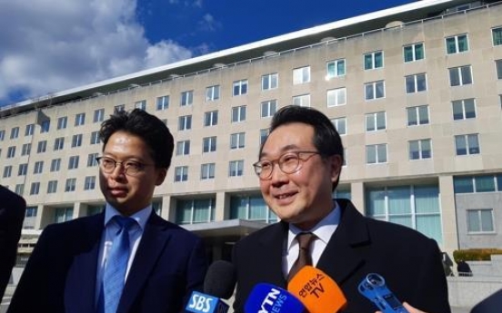 S. Korea, US agree to closely coordinate on inter-Korean projects: nuclear envoy