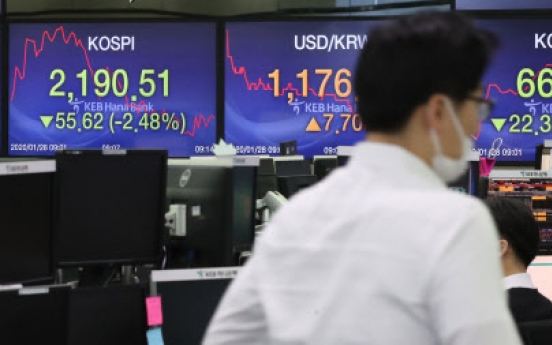 Seoul stocks open sharply lower amid Wuhan coronavirus woes