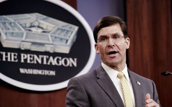 Esper: 'Rogue states' like Iran, N. Korea demand constant vigilance