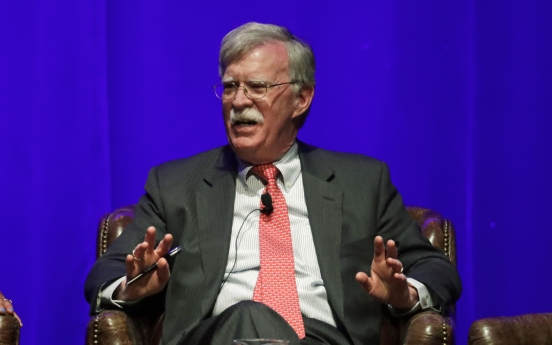 Bolton makes no apology for hardline stance on N. Korea: report