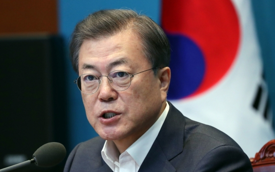 Moon calls for focus on battling COVID-19, economic impact